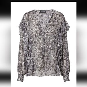 The Kooples ruffle shirt blouse